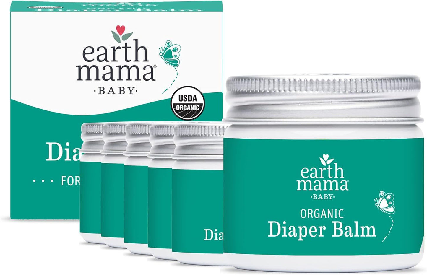 Earth Mama Organic Diaper Balm - 4 fl oz - Diaper Cream for Baby - Safe for Sensitive Skin - Baby Essentials