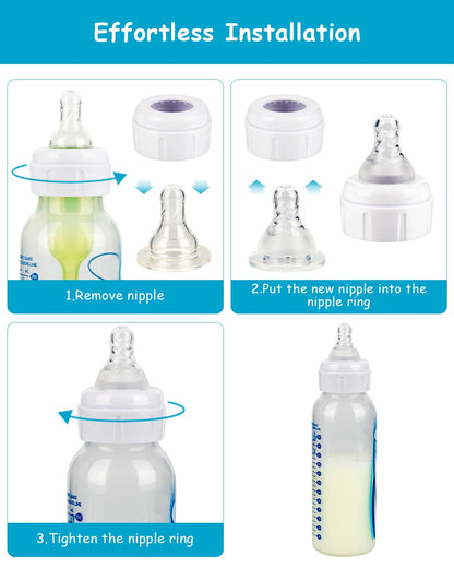 Silicone Nipple for Dr. Brown’s Natural Flow Level 2 Narrow Baby Bottle, Medium Flow, 3m+, 5 Count