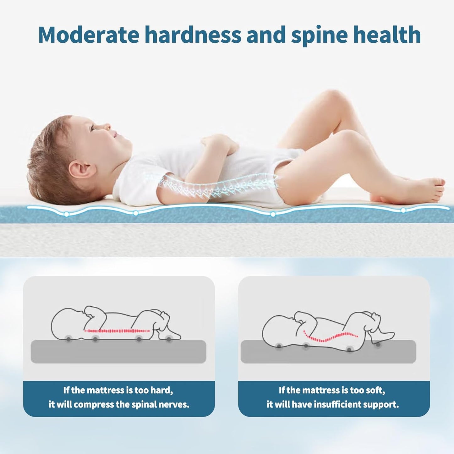 Baby Bassinet Mattress Pad, 41" x 29" x 2" Dual Sided Gel Memory Foam Mattress with Breathable Removable Soft Cover Fit for 4moms Breeze Plus Portable Playard