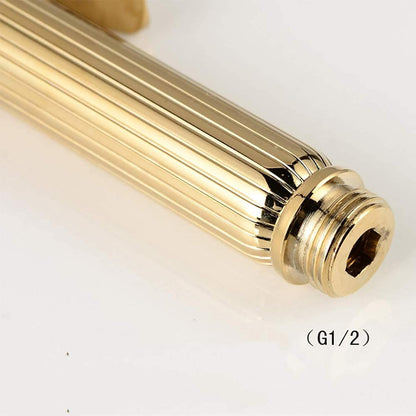 Handheld Bidet Sprayer for Toilet, Bathroom Cloth Diaper Sprayer Set Brass Bidet Sprayer Kit with Stainless Steel Shower Hose and Holder for Pet Bathing, Personal Hygiene,Gold