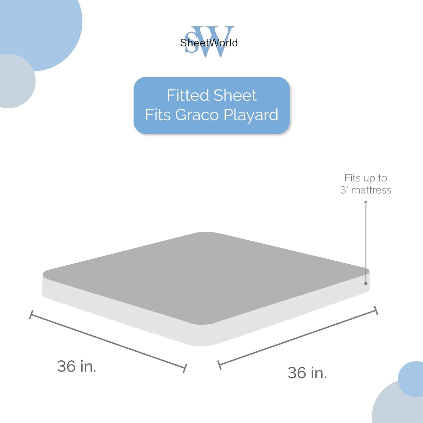 SheetWorld Fitted Playard Sheet for Maxi-COSI Swift – 31 x 39 – 100% Cotton Jersey – Hypoallergenic, Butter Soft – Baby Animals Print – Made in USA