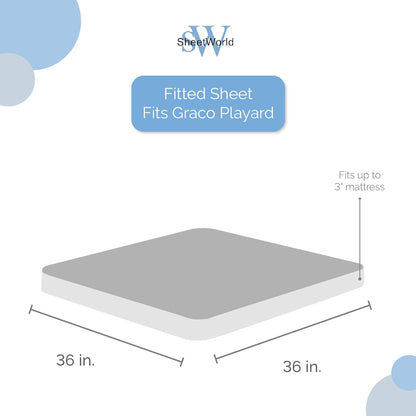 SheetWorld Fitted Playard Sheet for Maxi-COSI Swift – 31 x 39 – 100% Cotton Jersey – Hypoallergenic, Butter Soft – Baby Animals Print – Made in USA