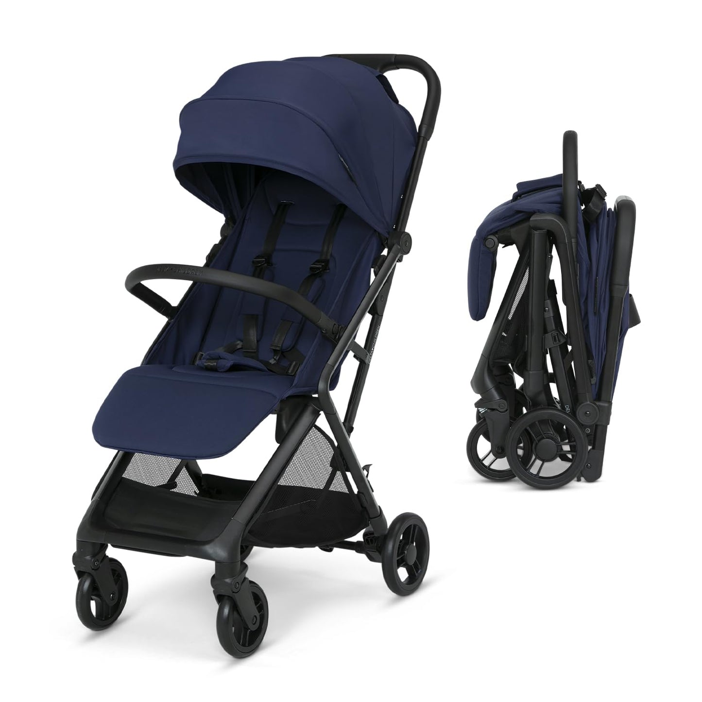 Delta Children Icon Ultra Compact Travel Stroller - Greenguard Gold Certified, Black