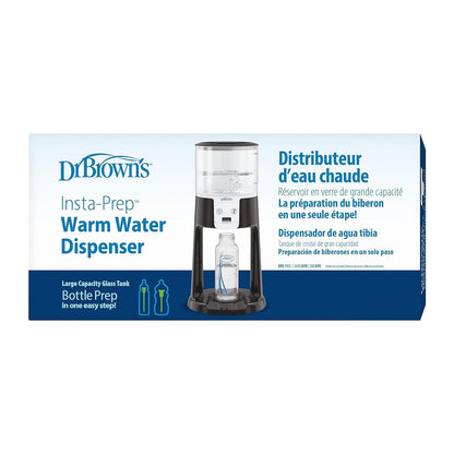Dr. Brown's Insta-Prep Warm Water Dispenser to Instantly Prepare Baby’s Formula Bottle,Large Capacity Glass Tank with 3 Temperature Settings,Black