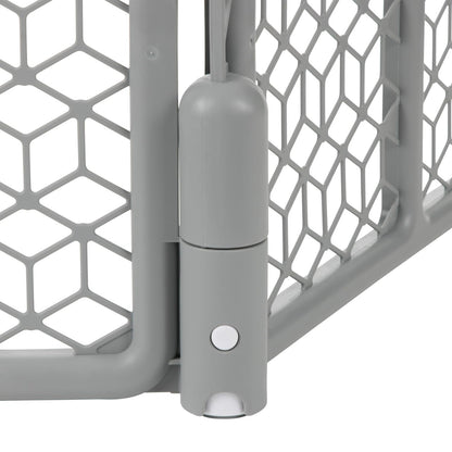 Evenflo Versatile Play Space Adjustable Play Area, 6-Panel (Cool Gray)