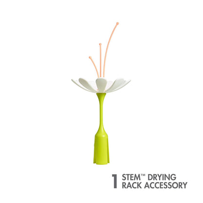 Boon Stem Drying Rack Accessory, White & Peach