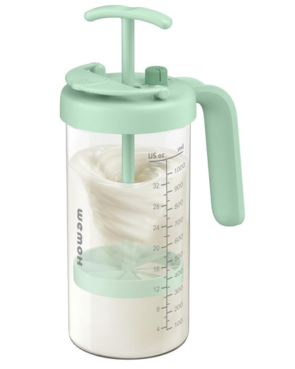 Borosilicate Glass Formula Mixing Pitcher – 32oz True Mixing Capacity, Time Dial for Freshness Tracking, Dishwasher-Safe, BPA-Free Lid, Perfect for Breastmilk Pitcher Method & Multi-Baby Feeding, Pink