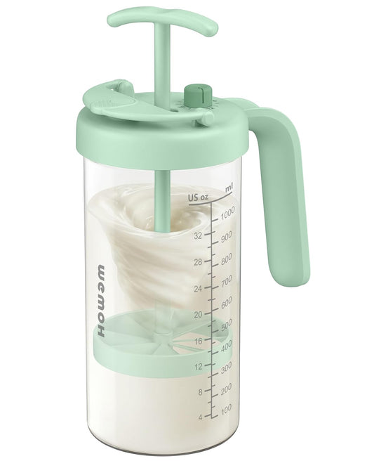 Borosilicate Glass Formula Mixing Pitcher – 32oz True Mixing Capacity, Time Dial for Freshness Tracking, Dishwasher-Safe, BPA-Free Lid, Perfect for Breastmilk Pitcher Method & Multi-Baby Feeding, Pink