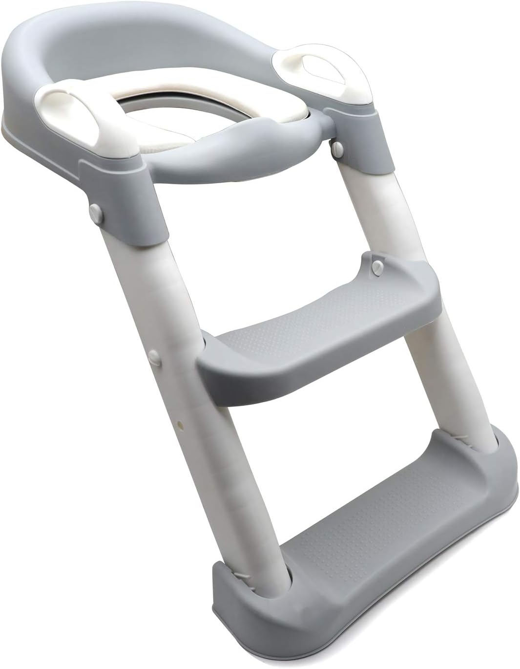 HTTMT- Giraffe Potty Training Toilet Ladder Seat With Upgraded Cushion Step Stool Ladder Toilet Chair/Toilet Trainer for Baby Toddler Kids Children In Pink [P/N: ET-BABY001-PINK STEP]