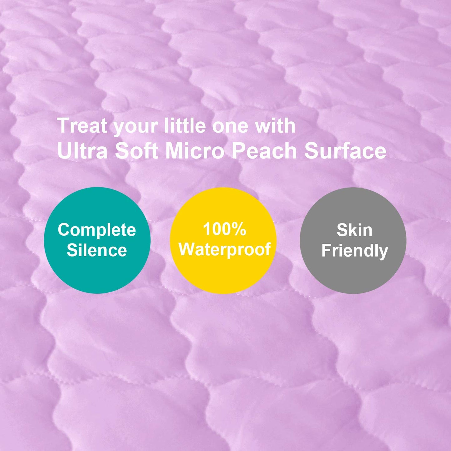 Pack and Play Sheets Mattress Pad Protector Fitted Waterproof Playard Mattress Cover, Compatible with Graco Pack n Play & Dream On Me & Pamo Babe, Playpen/Playard Sheet Quilted, Gray, 39" x 27"
