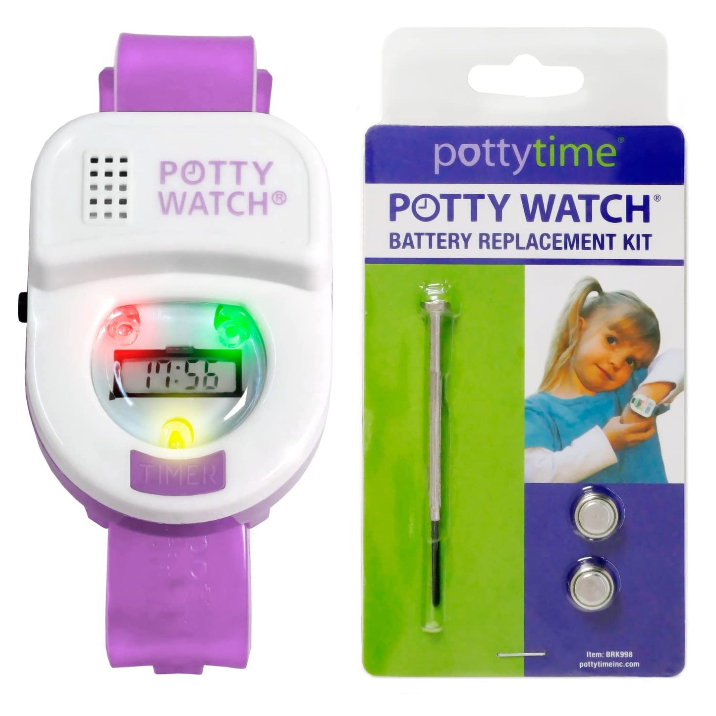 Potty Watch for Kids Potty Training - Potty Training Watch with 3 Fun Flashing Lights and Music - Water-Resistant Watch - Potty Watch Remind Kids Every 30, 60 or 90 Minutes - Pink