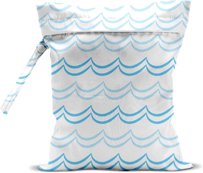 Unicorn Wet Dry Bag 12x10 Inch, Waterproof Reusable Wet Bag with Two Zippered Pockets & Handle for Swimsuit Travel Beach Pool Gym Stroller Dirty Yoga Gym Clothes Toiletries Daycare Organizer