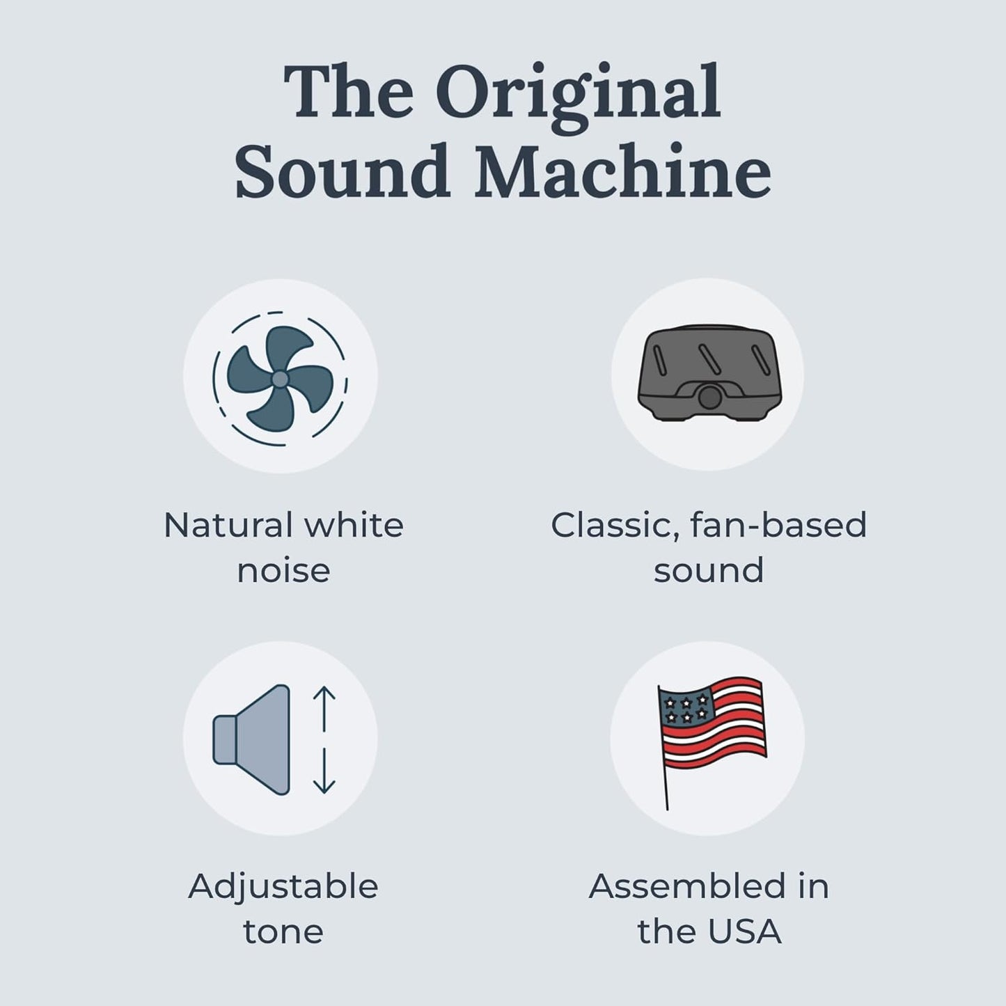 Yogasleep Dohm UNO White Noise Sound Machine (White) With Real Fan Inside for Non-Looping White Noise, For Travel, Office Privacy, Meditation, Sleep Aid For Adults & Baby, Registry Gift