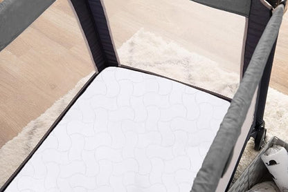 American Baby Company 2 Pack Waterproof Fitted Pack and Play Mattress Protector 39" x 27" - Quilted, Noiseless, Soft & Breathable Playpen and Pack n Play Mattress Cover