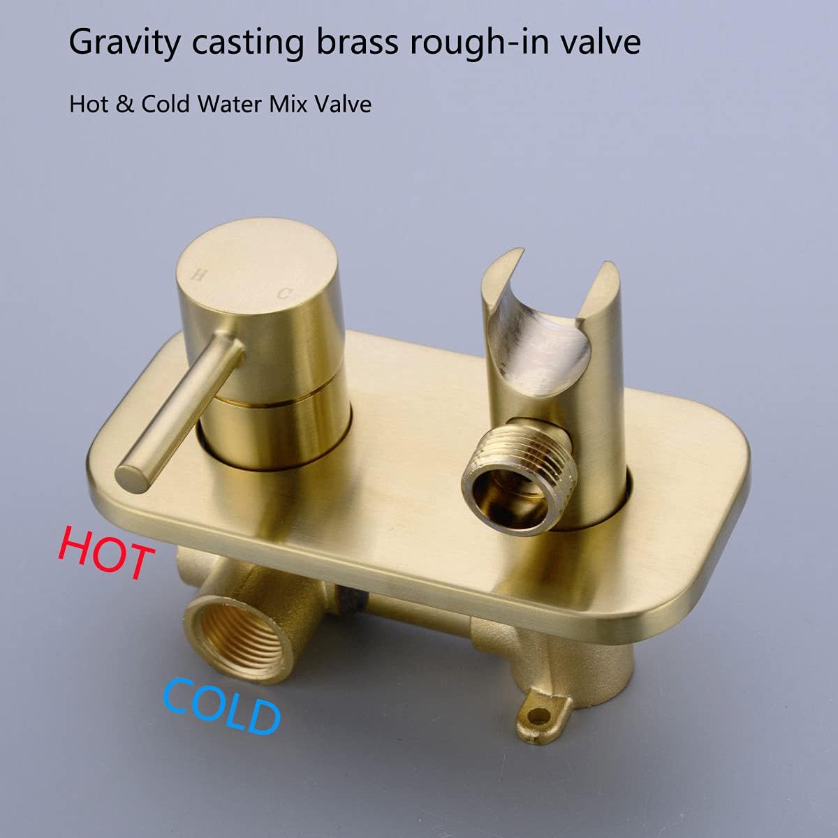 TRUSTMI Toilet Concealed Hot and Cold Bidet Spray Set, Brass Hand Held Warm Water Sprayer Shattaf,Chrome