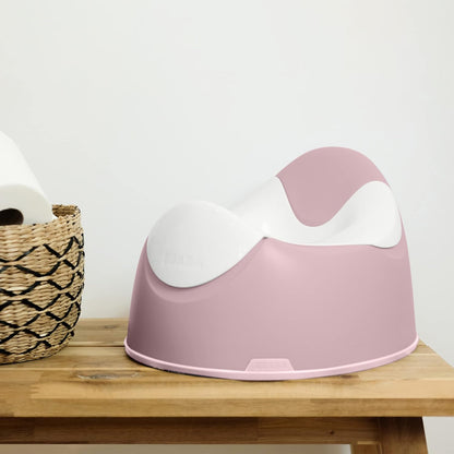 BEABA Ergonomic Training Potty, Provides Comfort and Support, Lightweight & Portable, Compact Toddler Potty (Rain)