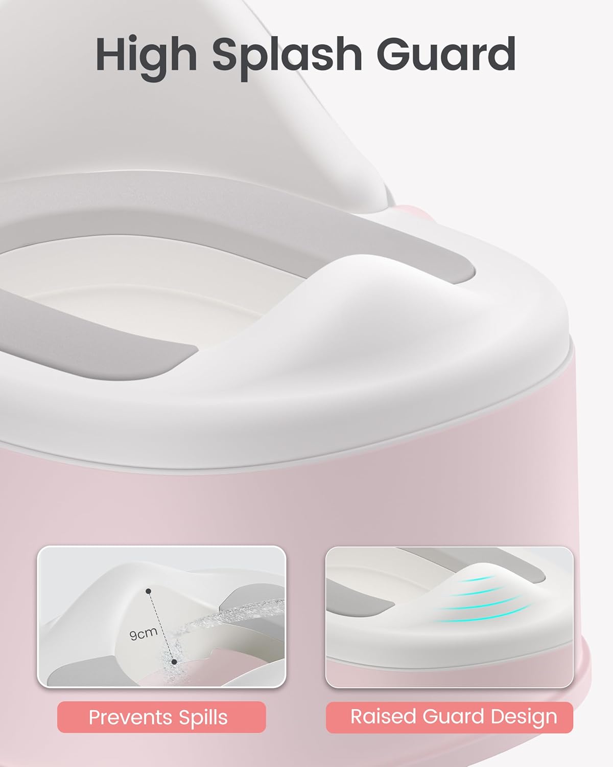 3-in-1 Toddler Potty Training Toilet for Boys and Girls with Soft Cushion Multi-use Baby Potty Chair for Toddlers 1-3 Training Potty Seat Toddler Toilet Baby Potty Training Seat with Step Stool