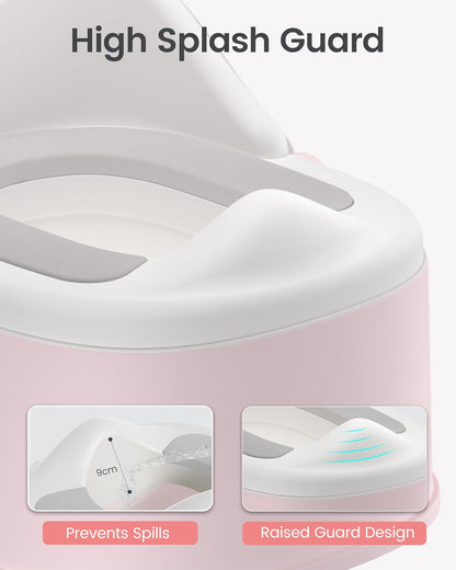 3-in-1 Toddler Potty Training Toilet for Boys and Girls with Soft Cushion Multi-use Baby Potty Chair for Toddlers 1-3 Training Potty Seat Toddler Toilet Baby Potty Training Seat with Step Stool