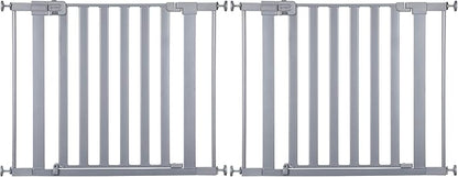 Safety 1st Baby Gate, Adjustable 29"-38" Wide, Pressure Mount | Walk Through Door | Silver | 2-Pack | Pet Compatible