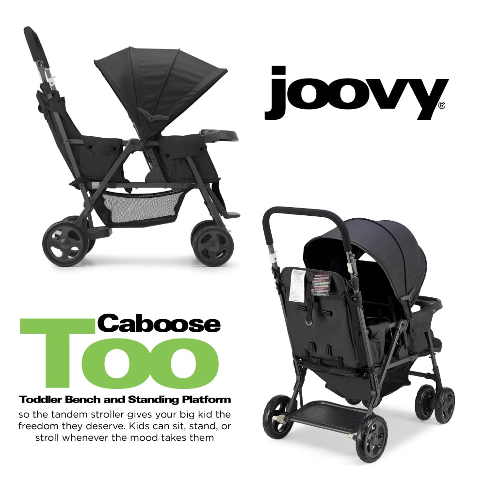 Joovy Caboose LX Tandem Stand-on Stroller, Black