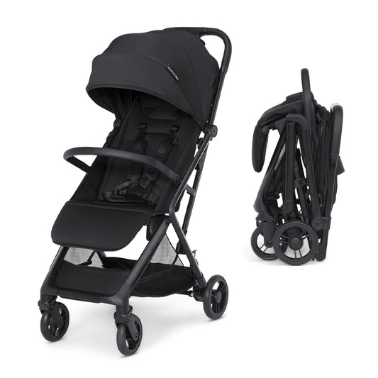 Delta Children Icon Ultra Compact Travel Stroller - Greenguard Gold Certified, Black