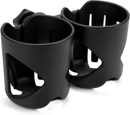 Accmor Universal Cup Holder, Stroller Cup Holder with Phone Holder, 360° Rotatable Large Caliber Designed Bottle Holder for Stroller, Bike, Wheelchair, Walker, Scooter
