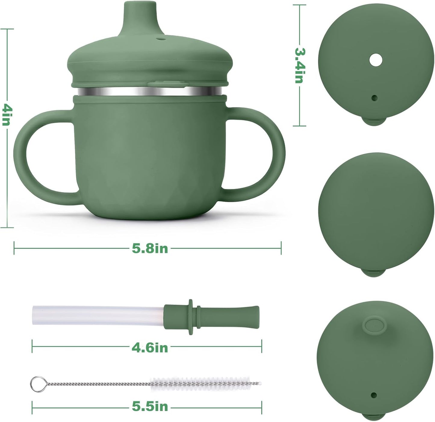 BUSOHA 3 Pack Stainless Steel Baby Bowls with Lid – 2-in-1 Toddler Feeding Bowl Heat-Resistant Spill-Proof Plate Suction Bowls for Kids Baby Toddler Food Feeding