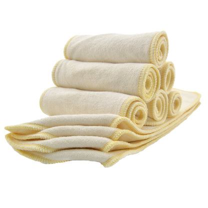ALVABABY 12PCS Cloth Diaper Inserts/Reusable Washable 3-Layers Super Soft Inserts for Cloth Diapers Covers 12X