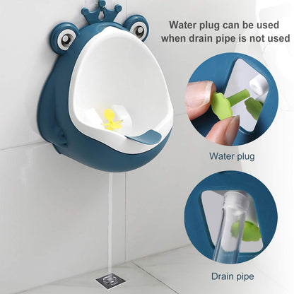 Potty Training Urinal Boy Urinal Kids Toddler Pee Trainer Bathroom Funny Baby Training Potties（Green）