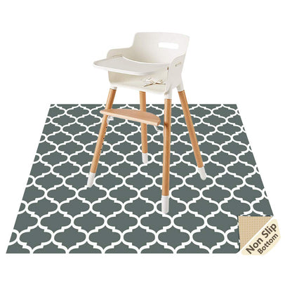 Splat Mat for Under High Chair/Arts/Crafts by CLCROBD, 51" Baby Anti-Slip Food Splash and Spill Mat for Eating Mess, Waterproof Floor Protector and Table Cloth