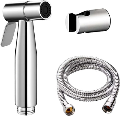 Handheld Bidet Sprayer for Toilet, IDMAX Jet Sprayer for Toilet Muslim Shower Set with 49-inch Hose and Bracket, Adjustable Bidet Attachment Water Pressure Controlfor Feminine Wash