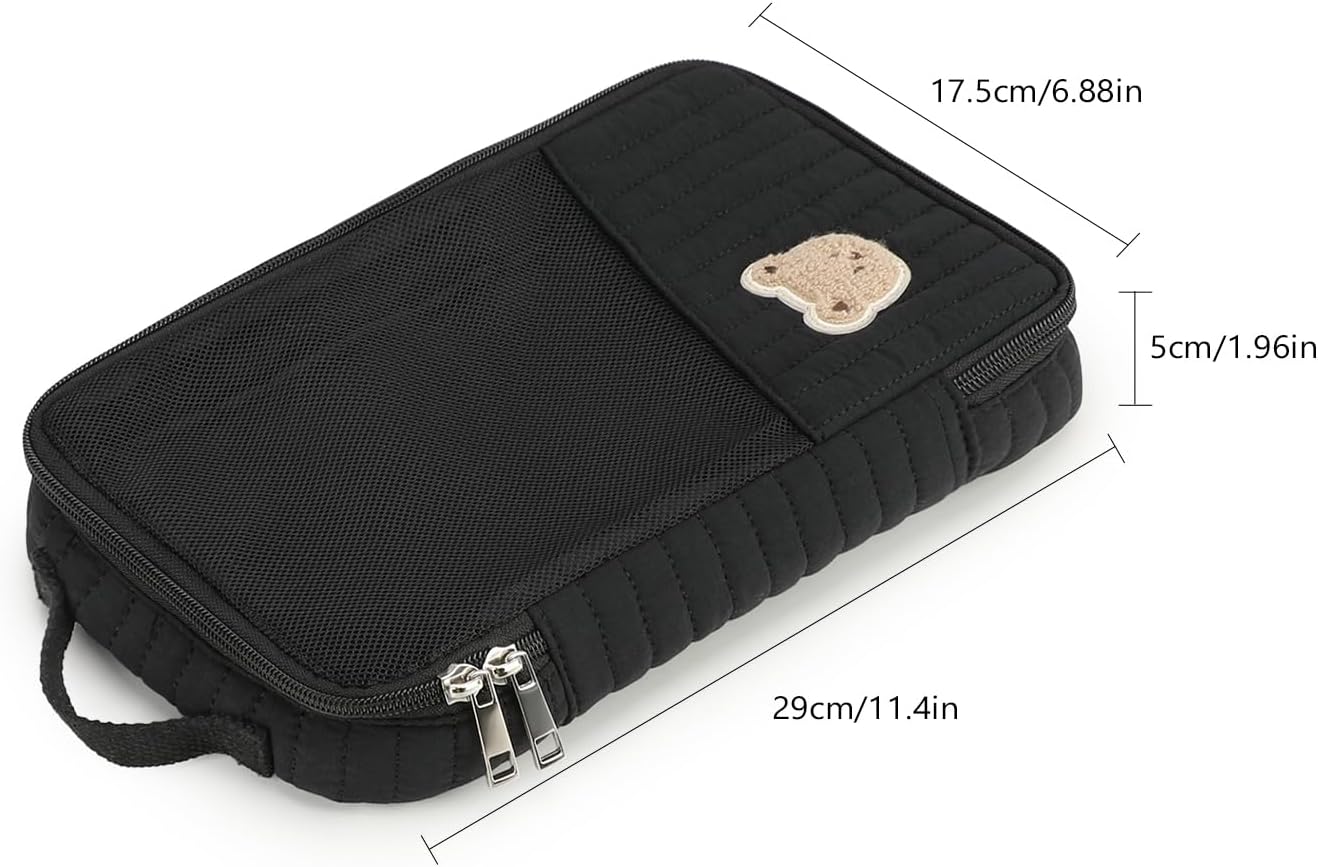 MOMIGO Baby Diaper Bag Organizer Pouches Waterproof Mini Diaper Bag - 2 pcs/set Foldable Hanging Bag Reusable, Washable or Cloth Diapers, with Gift for Baby Shower (Khaki（A）)