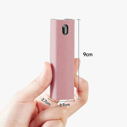 YTT Touchscreen Mist Cleaner, Screen Cleaner, for All Phones, Laptop and Tablet Screens,Two in One Spray and Microfiber Cloth Pink and Light Gray 2Pack