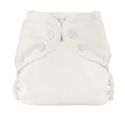 Esembly Cloth Diaper Cover - Reusable Swim Diaper, Waterproof, Breathable - Adjustable Outer Layer Over Absorbent Inner for Blowout Protection - Sea Glass, Size 2 (18-35lbs)