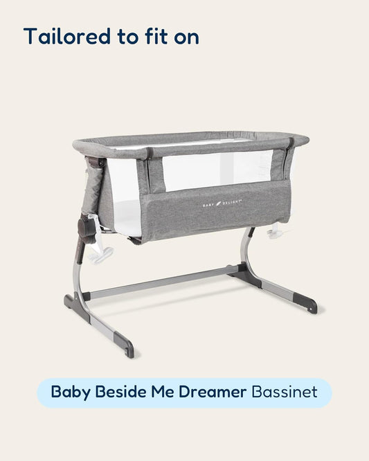 Bassinet Sheets Compatible with Baby Delight Beside Me Dreamer Bassinet, 33x20 for Baby Bedside Sleeper - Buttery Soft, Premium Stretchy Jersey Knit Sheets, 2 Pack