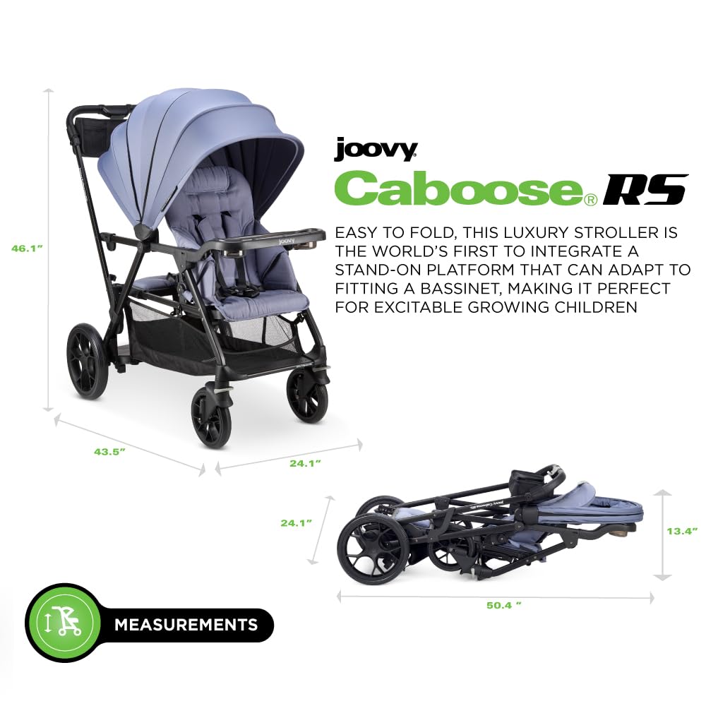 Joovy Caboose LX Tandem Stand-on Stroller, Black