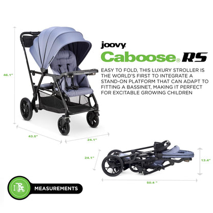 Joovy Caboose LX Tandem Stand-on Stroller, Black
