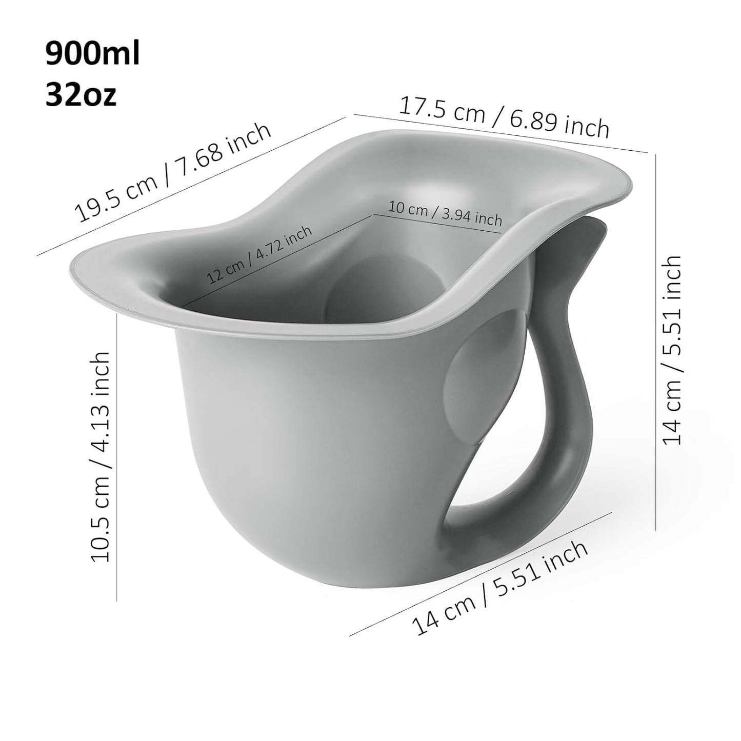 Potty for Newborn Baby Potty Training; for Diaper Free Baby Elimination Communication Indoor & Outdoor; Attractive Fish Shape (Grey)