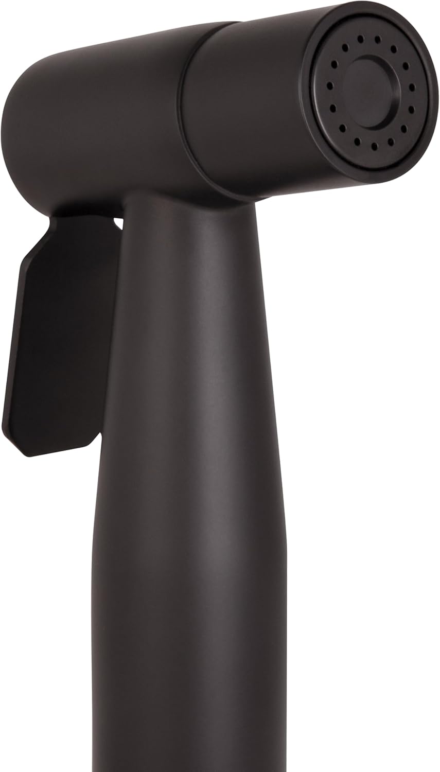 Design House 583906 Modern Single-Function Dual-Mount Hand Held Bidet Sprayer for Bathroom, Matte Black