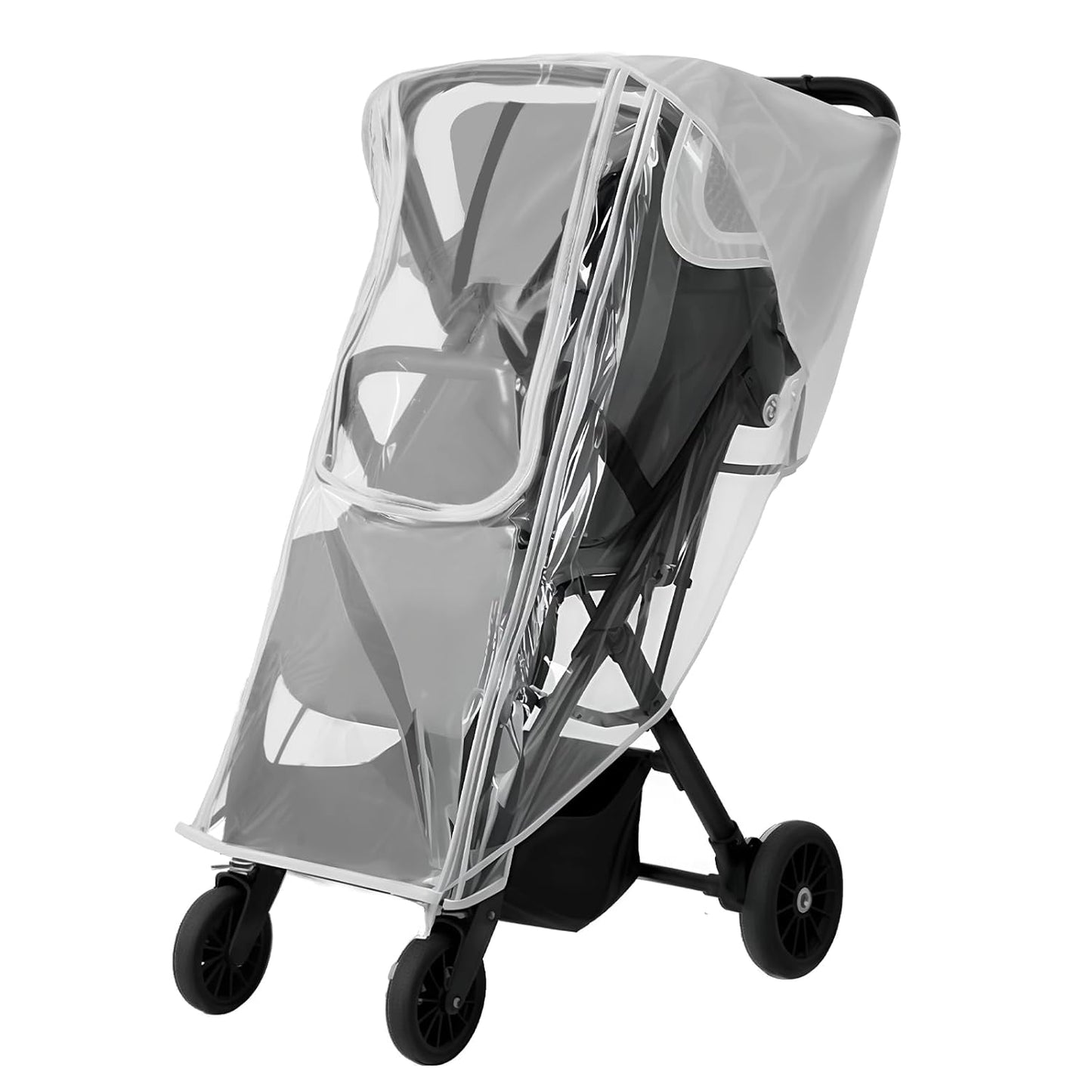 Stroller Rain Cover for Nuna - Waterproof & Windproof Weather Shield for Nuna Baby Strollers | Universal Fit for Nuna Mixx, Nuna TRVL & More | See-Through Window & Mesh Vents