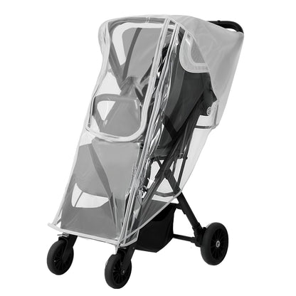 Stroller Rain Cover for Nuna - Waterproof & Windproof Weather Shield for Nuna Baby Strollers | Universal Fit for Nuna Mixx, Nuna TRVL & More | See-Through Window & Mesh Vents