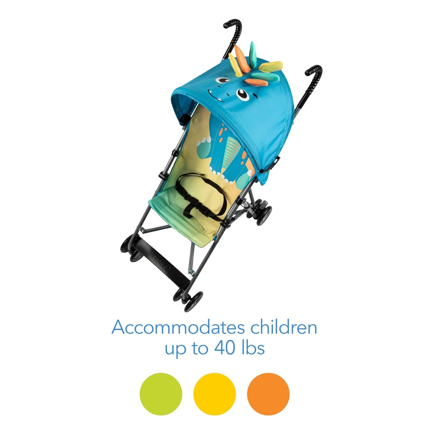 Cosco Character Umbrella Stroller, Easy to Store Anywhere with its Compact Umbrella fold, Pink Flamingo