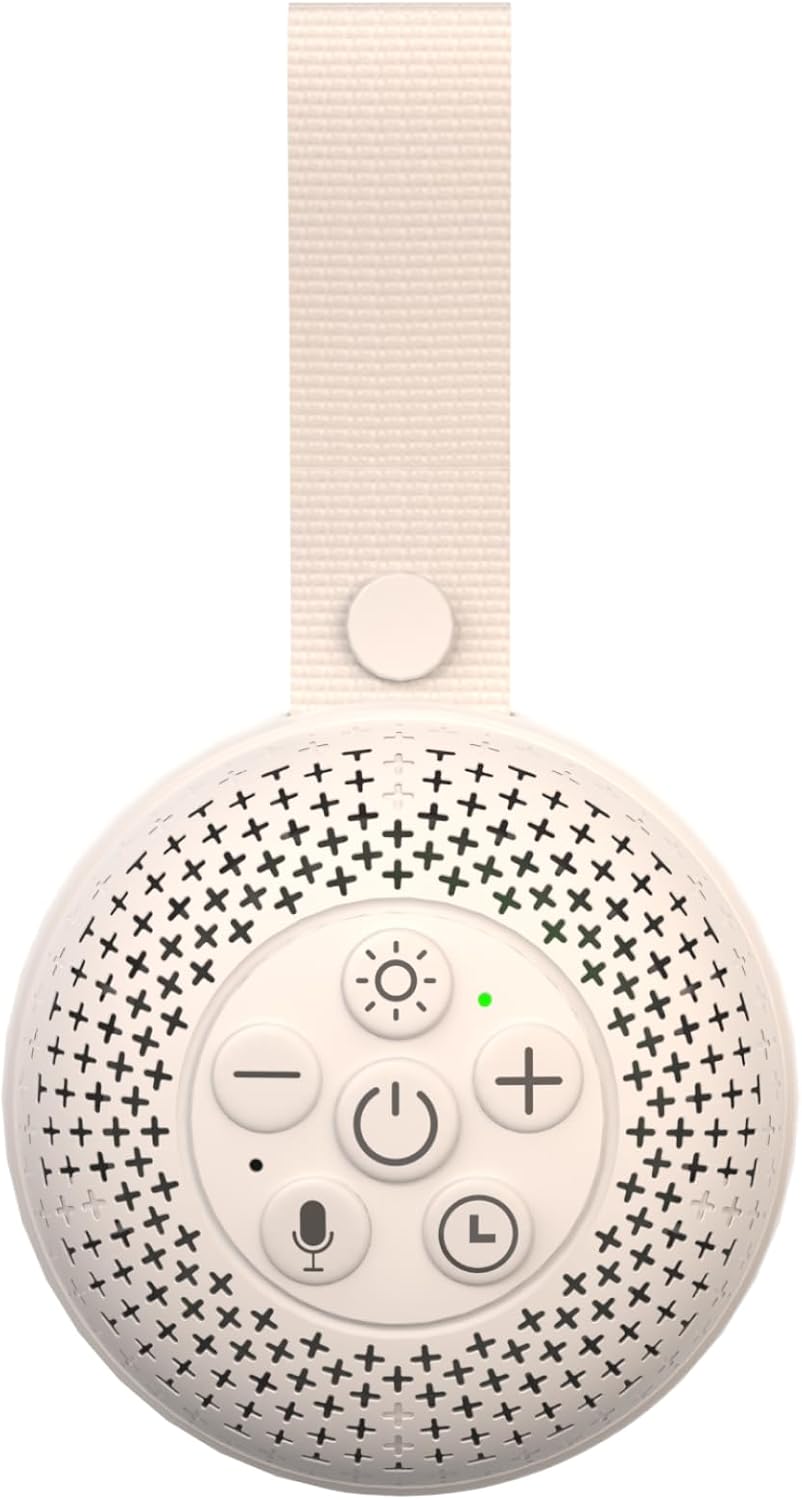 Hmusic Portable White Noise Machine with Voice Recording - 16 Soothing Sounds Sleep Machine, 20-60H Battery, 3-Level Night Light | 3 Timers Sleep Aid for Adults & Babies