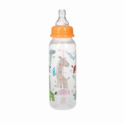 Nuby Printed Non-Drip 8oz Bottle, 3 Pack, Neutral