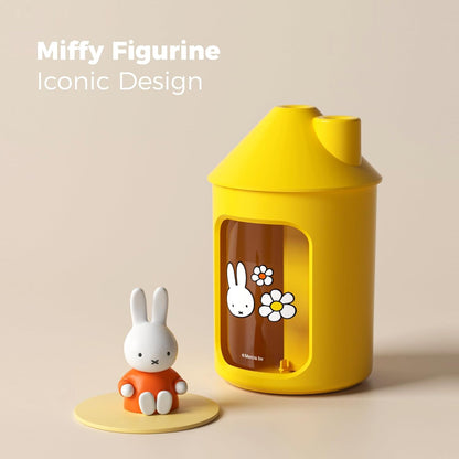 Mipow X Miffy Double Spray Humidifier 2.0 Smart App-Control RGB LED, Mini Cute Humidifier with Night Light, 500ml for Bedroom, Nursery/Office - Blue