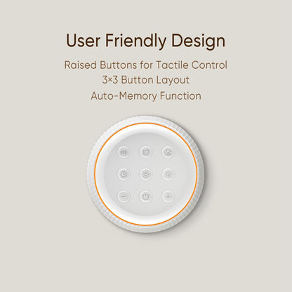 Noise Machine, White Noise Sound Machine for Baby & Adults, 26 Soothing Sounds, 8 Night Light Colors, Tap Control, 6 Timer Settings, Auto-Off & Memory, 4-7-8 Breathing, Sleep Soother for Home