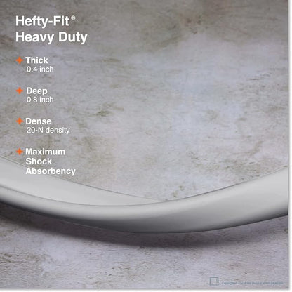Roving Cove HeftyFit Edge Protector for Baby Proofing (6ft Large Edge Only), Heavy-Duty Soft Furniture Edge Bumper Guards, Desk Edge Cushion, Wall Corner Covers, 3M Adhesive, Stone Grey