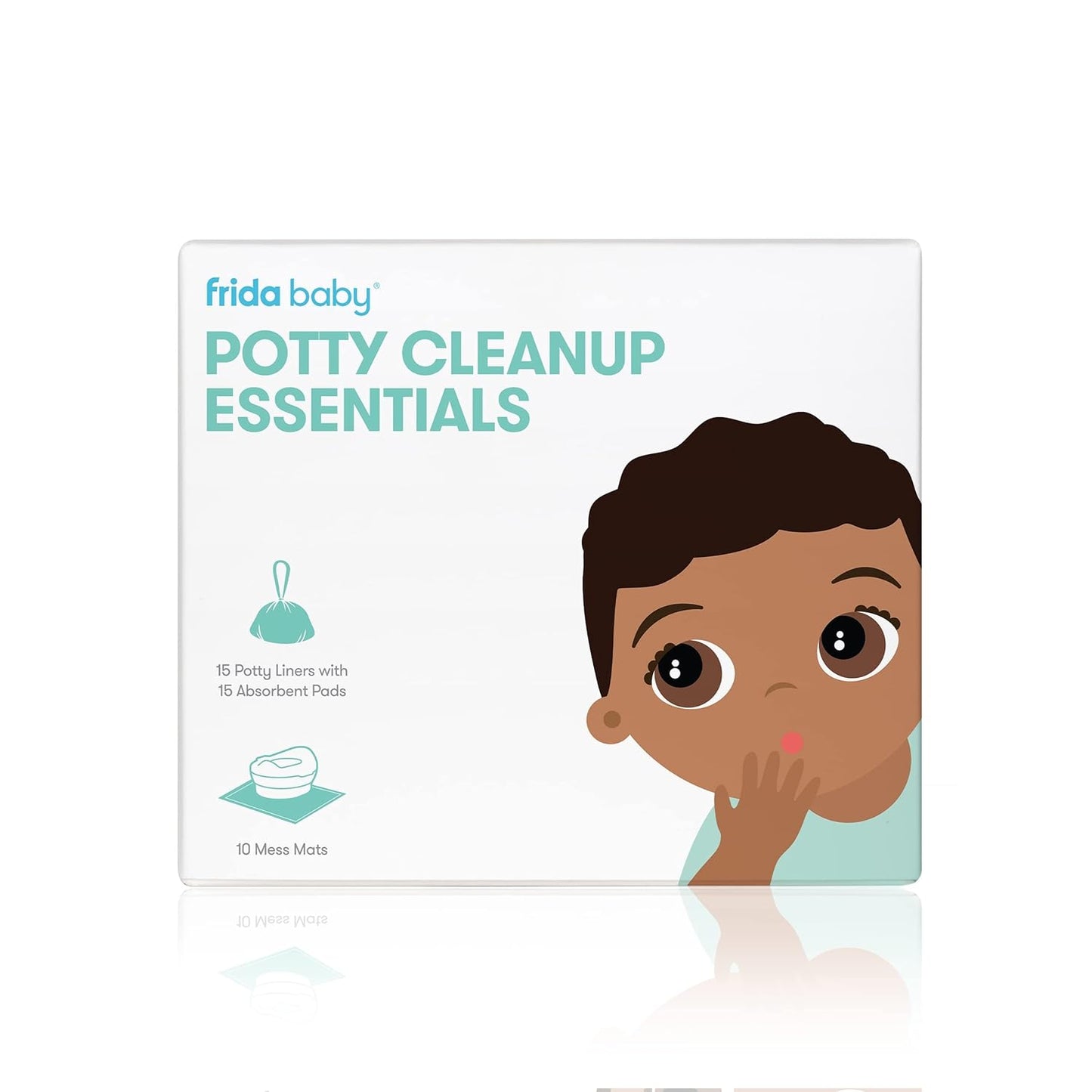 Frida Baby Potty Mess Mats, Disposable, Super-Absorbent Floor Pads for Easy Cleanup, 20 Count