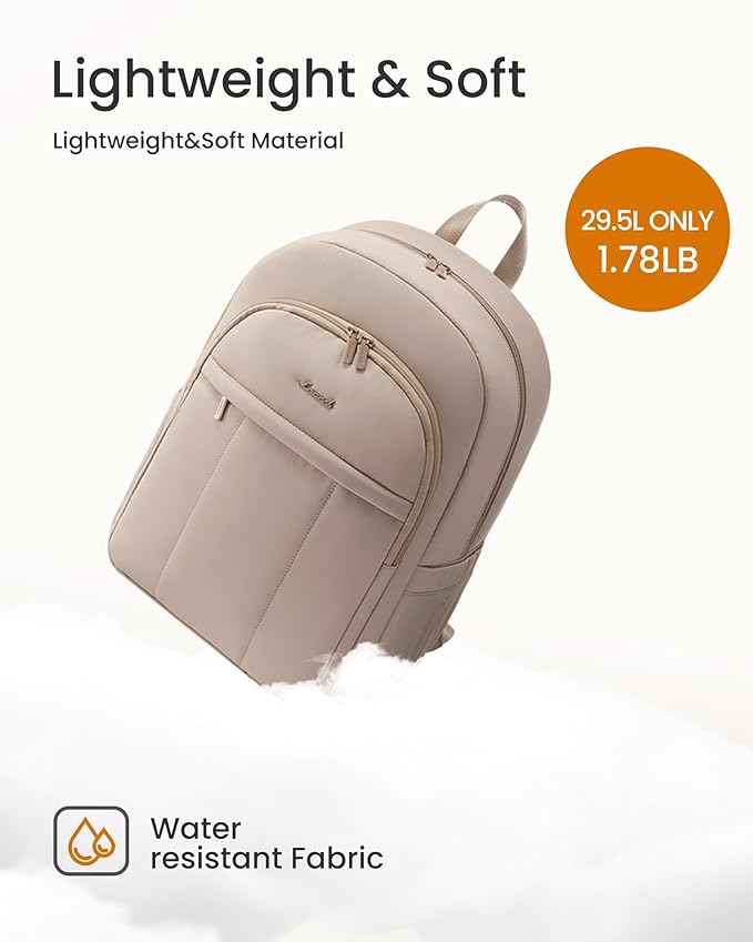 LOVEVOOK Diaper Bag Backpack, Large Puffy Baby Bag with Changing Pad Insulated Pockets Stroller Straps, Waterproof Diaper Backpacks for Mom Dad, Coffee Brown