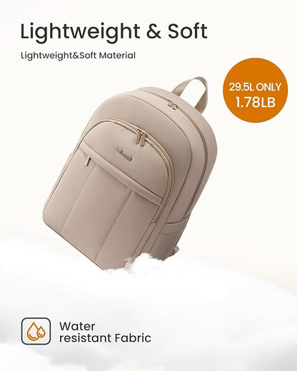 LOVEVOOK Diaper Bag Backpack, Large Puffy Baby Bag with Changing Pad Insulated Pockets Stroller Straps, Waterproof Diaper Backpacks for Mom Dad, Coffee Brown